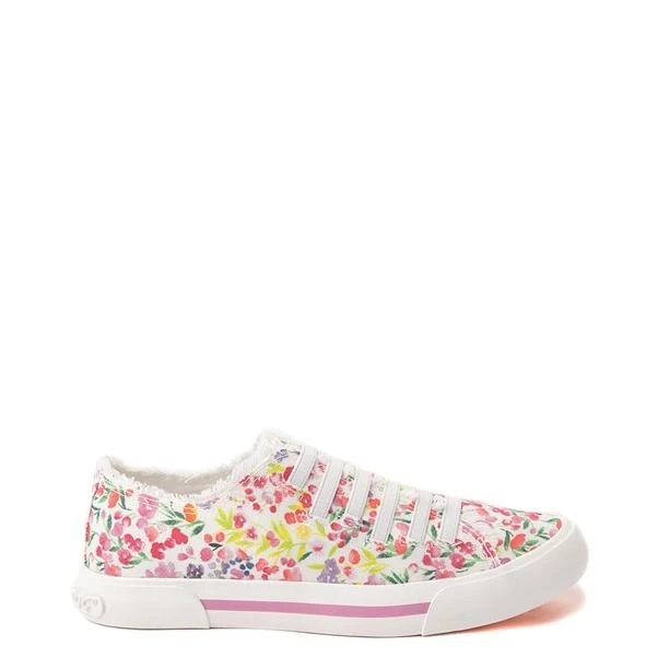 Womens Rocket Dog Jokes Slip On Sneaker - White / Floral
