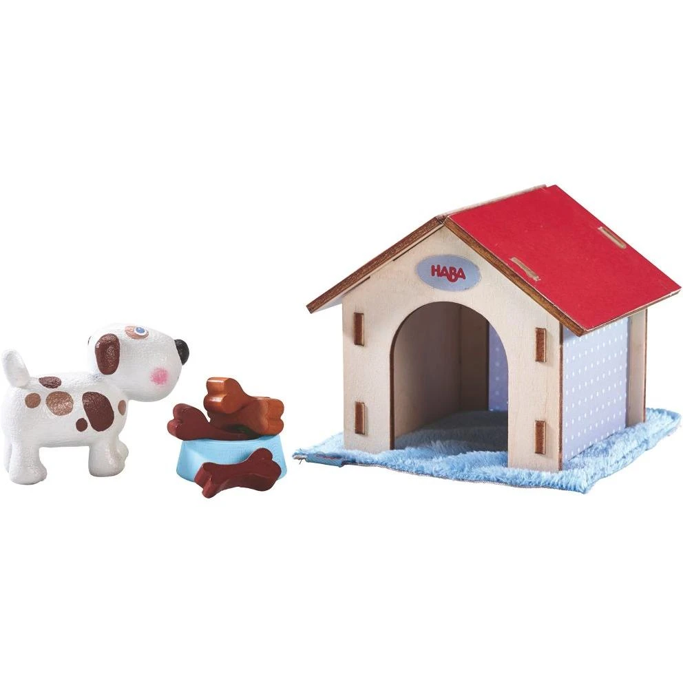 Little Friends Dog Lucky Playset With Doghouse And Wooden Bones