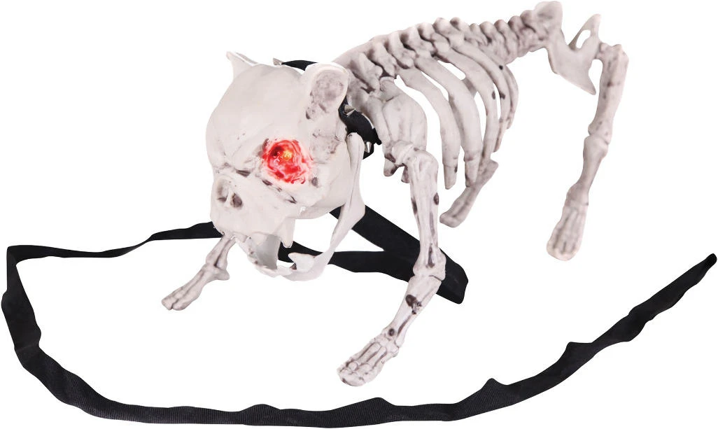 Barking Dog Skeleton Halloween Decoration Prop - One Size