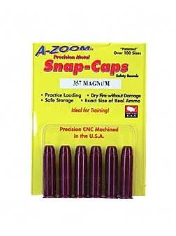 Lyman 357 Magnum Metal Revolver Snap Caps, Pack of 6