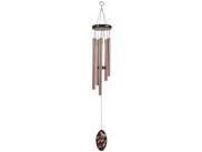 29 Inch Bronze Wind Chime With Butterfly Decoration