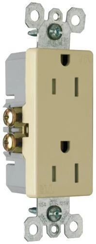 P&s Ivory Tamper Resistant Decorator Receptacle Outlet 15a 125v Model 885tr-icc