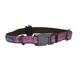 K9 Explorer Adjustable Reflective Dog Collar Rosebud Pink 0.62 In. 8-12 In.