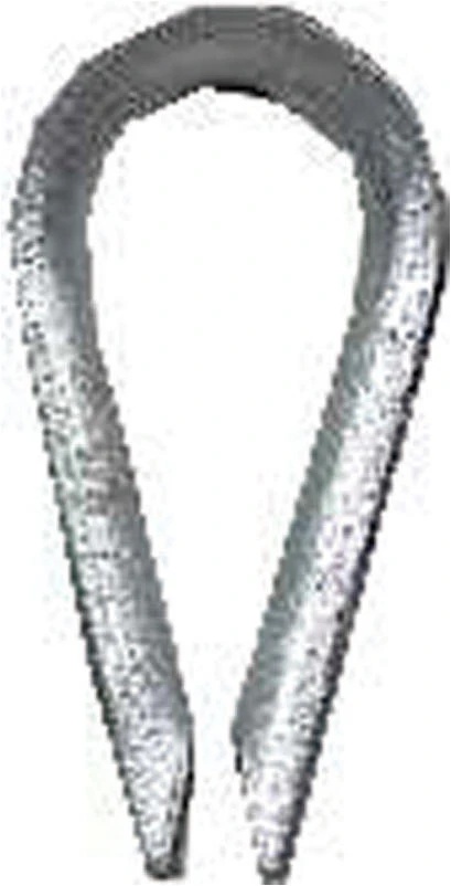 Campbell Galvanized Zinc Wire Rope Thimble 3/8 in. L