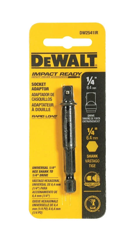 DEWALT Elite Series 1/4" High Speed Steel Socket Adapter – Impact Driver Ready