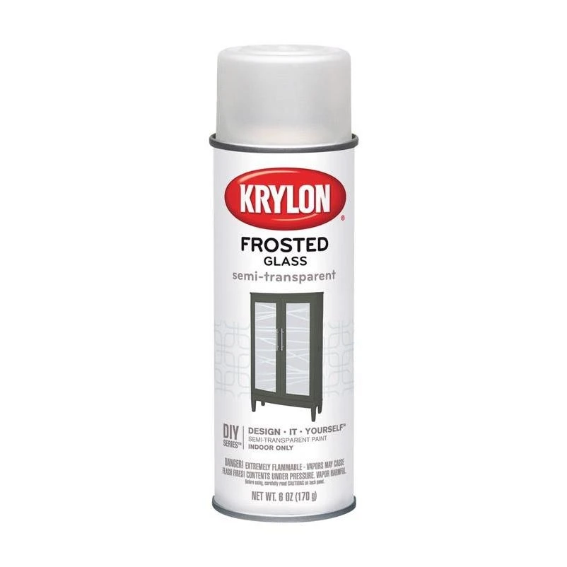 Krylon Semi-Translucent Semi-Transparent Frosted Glass Spray Paint 6 oz