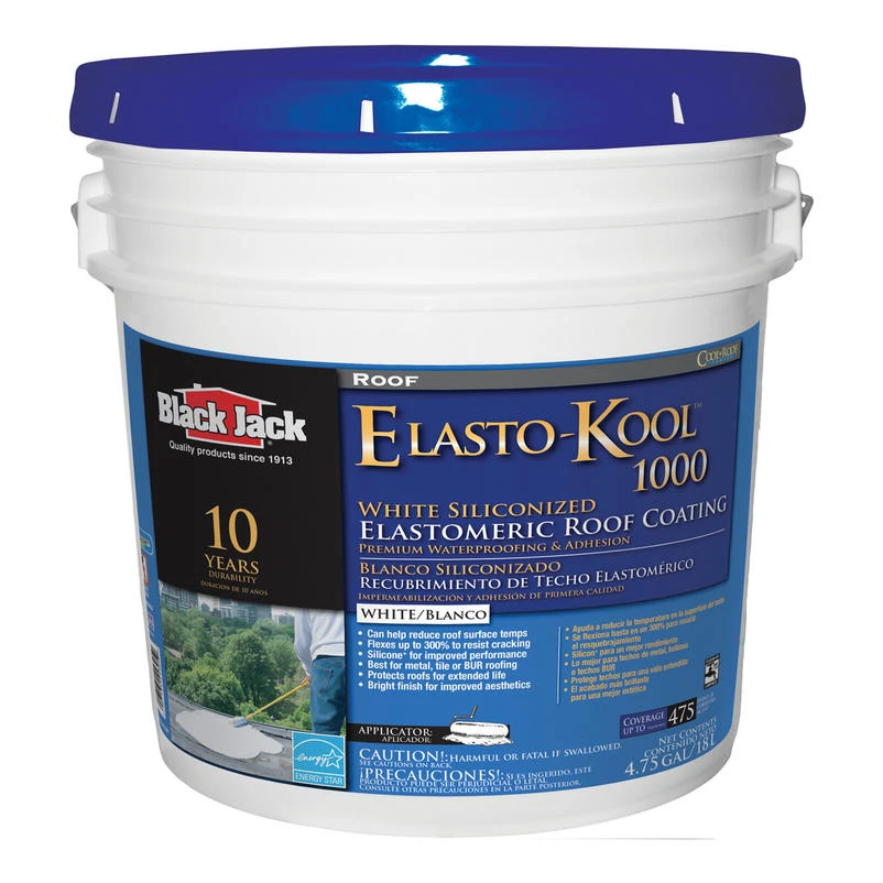 APOC Advanced Elastomeric White Roof Coating – 4.75 gal Pail for Superior Protection