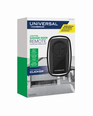 Garage Door Opener, Universal Remote Control, Black