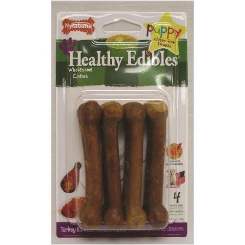 Nylabone Healthy Edibles Turkey & Sweet Potato Puppy Chews