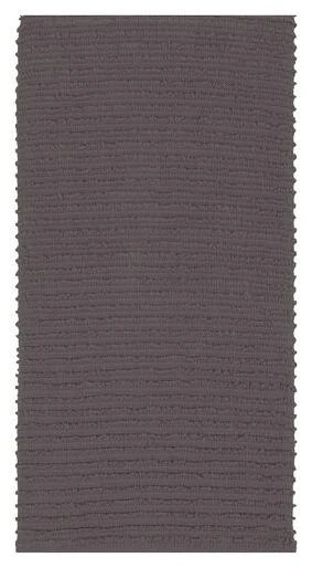 MuKitchen 6615-1538 18 by 28 in. Ridged Texture 100 Percent Cotton Dishtowel Platinum - Case Pack of 4