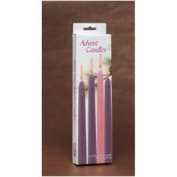 Biedermann & Sons Advent Taper Candles, Box of 4