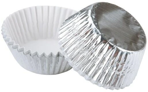 Baking Cups-Silver Foil 24/Pkg - Standard