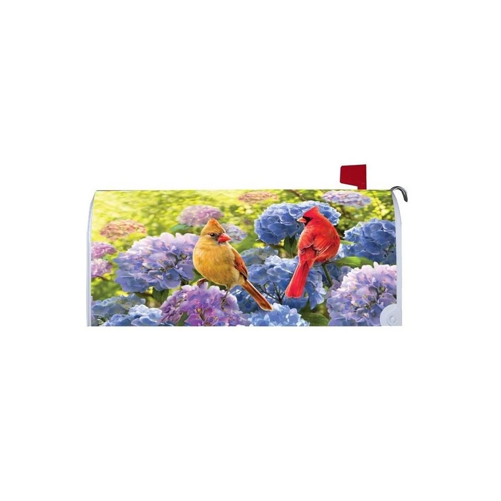 3638mm Cardinals In Hydrangeas Mailbox Makeover