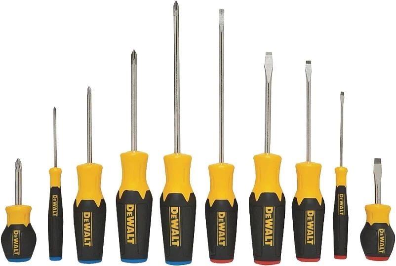 SCREWDRIVER SET 10-PC ERG DWLT