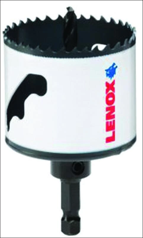 Lenox Speed Slot 1772953 Hole Saw, 2-3/8 in Dia, 1-9/16 in D Cutting, 1/4 in Arbor, HSS Cutting Edge