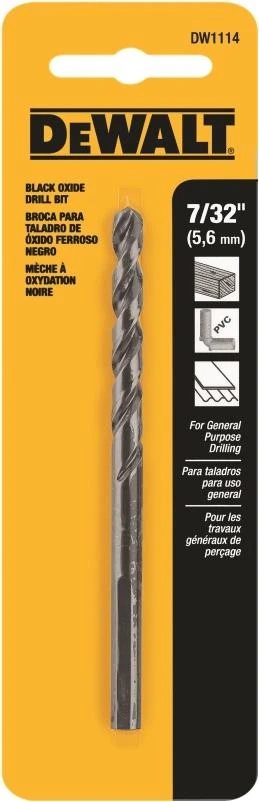 DRILL BIT BLACK OXIDE 7/32IN