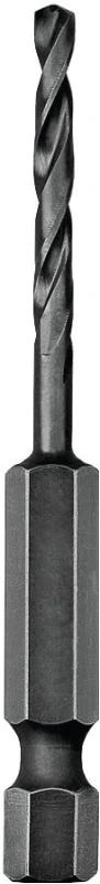 DEWALT DD5111 Impact Drill Bit, 11/64 in Dia, 2-15/16 in OAL, Spiral Flute, 1/4 in Dia Shank, Hex Shank