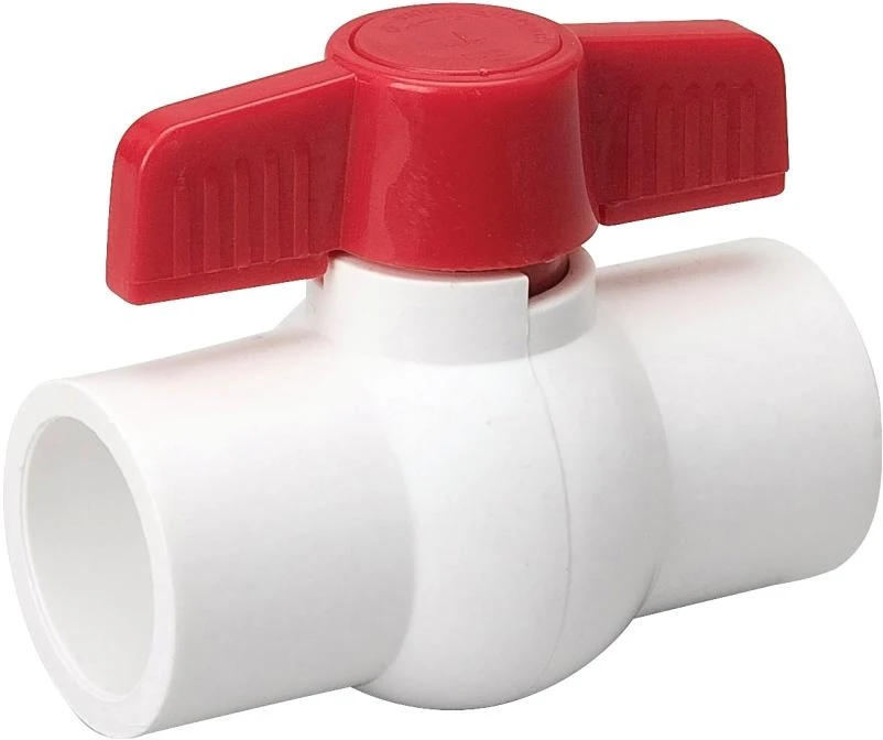 B & K 107-639 Ball Valve, 2-1/2 in Connection, Compression, 150 psi Pressure, Manual Actuator, PVC Body