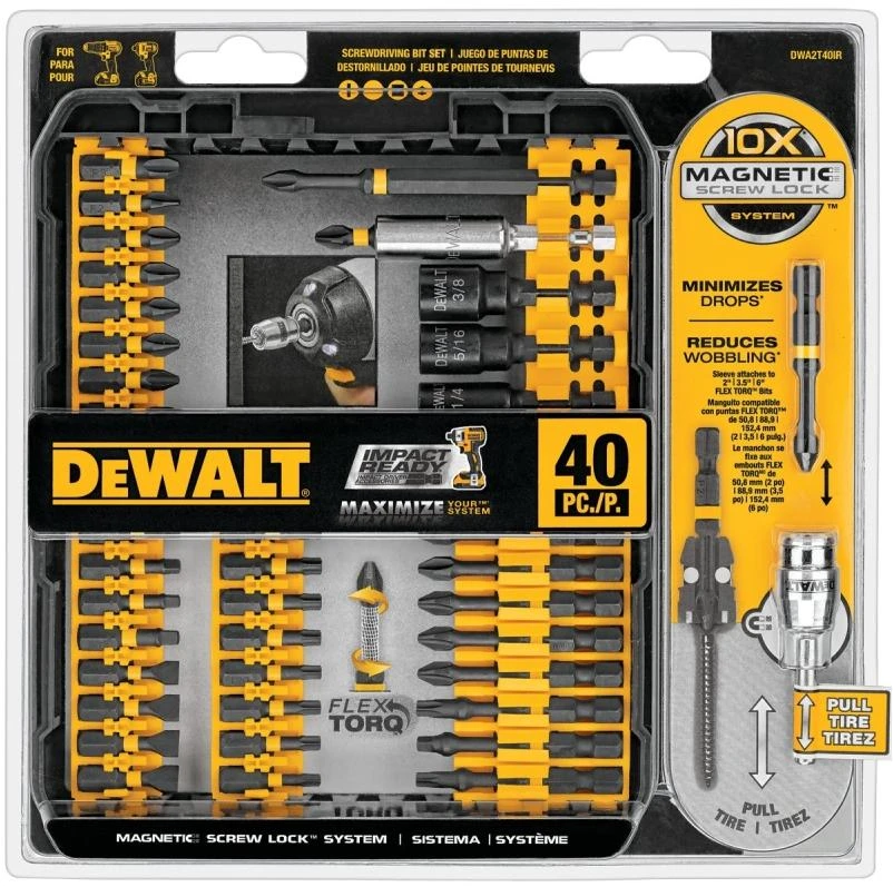 DEWALT DWA2T40IR Screwdriver Bit Set, Steel