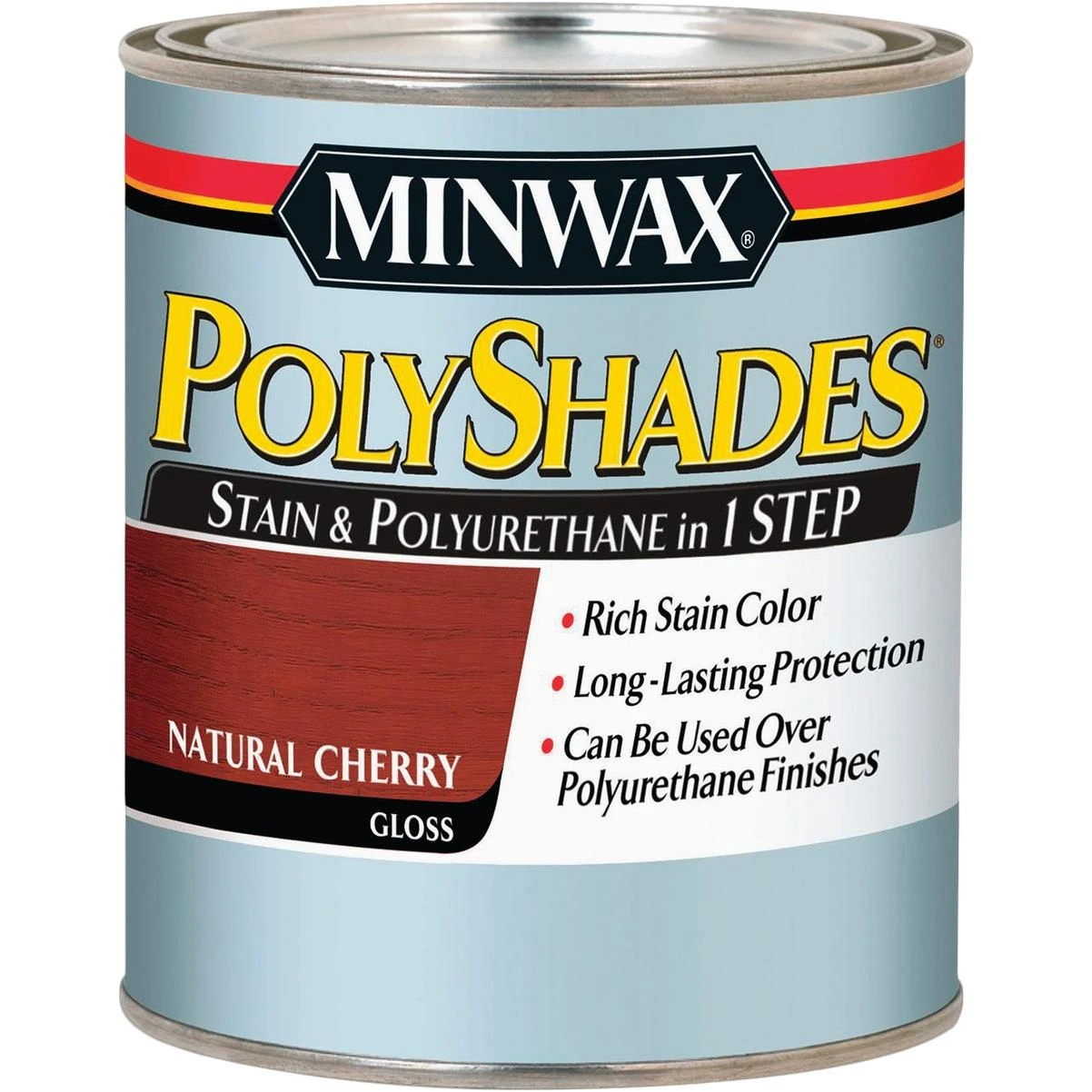 Minwax Polyshades 1 Qt. Gloss Stain & Finish Polyurethane In 1-Step, Natural Cherry