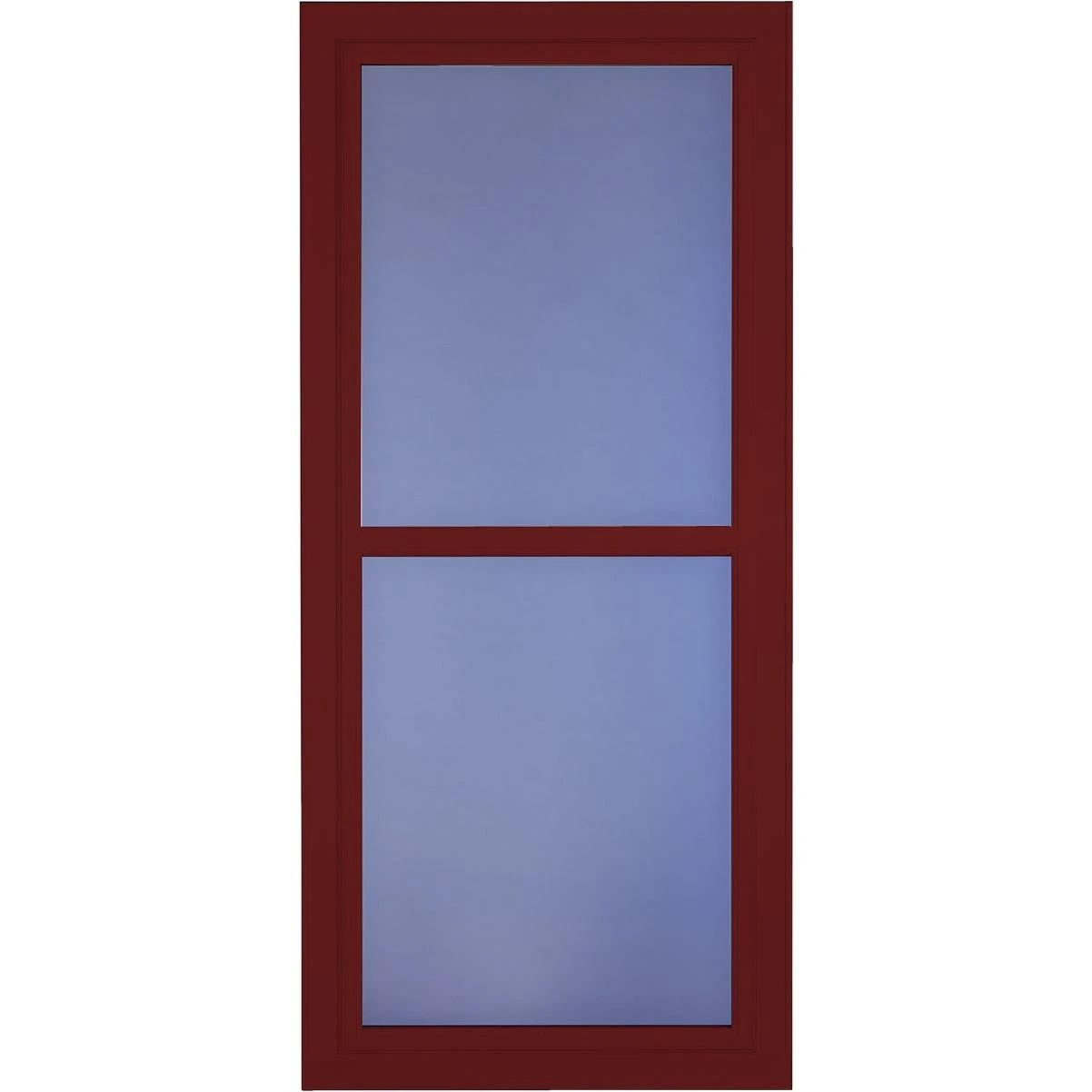 Larson Easy Vent 146 Series 36 In. W x 81 In. H x 1-7/8 In. Thick Cranberry Full View Aluminum Storm Door