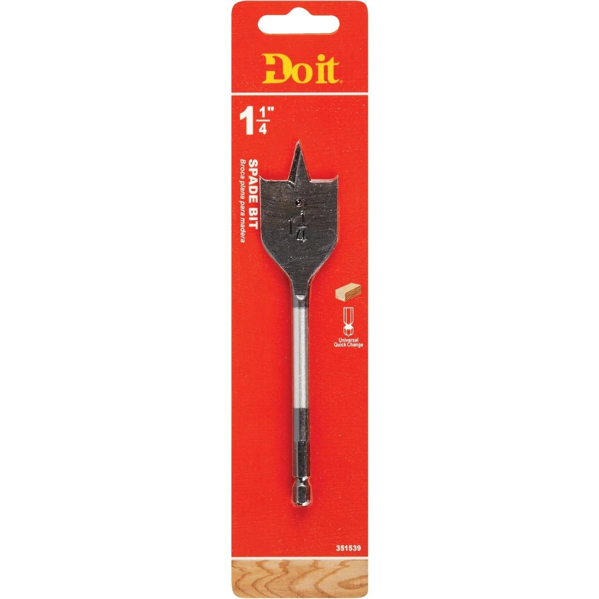 Do it 1-1/4 In. x 6-1/4 In. Spade Bit