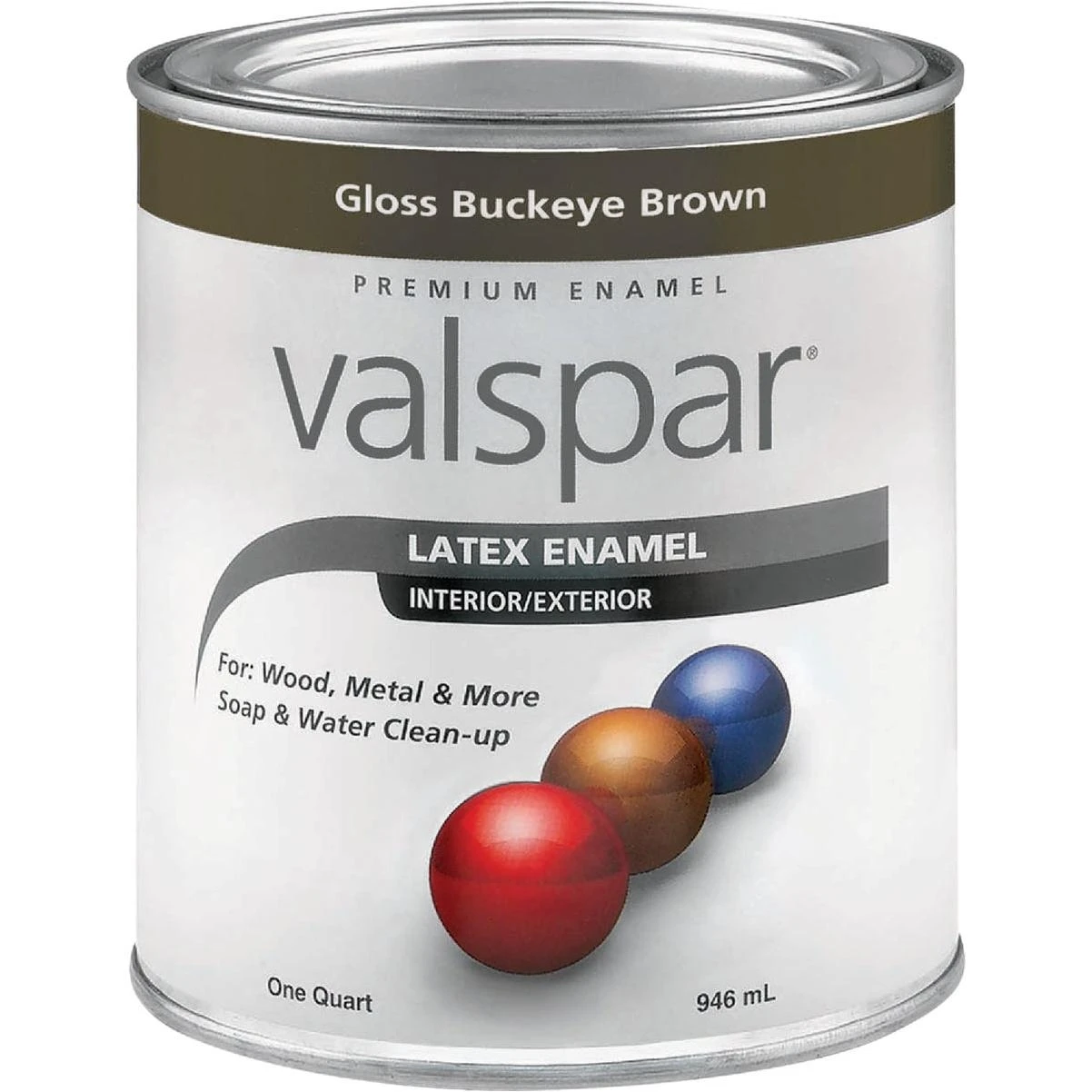 1 Quart Acrylic Latex Gloss Enamel Paint - Ltx Brown Color