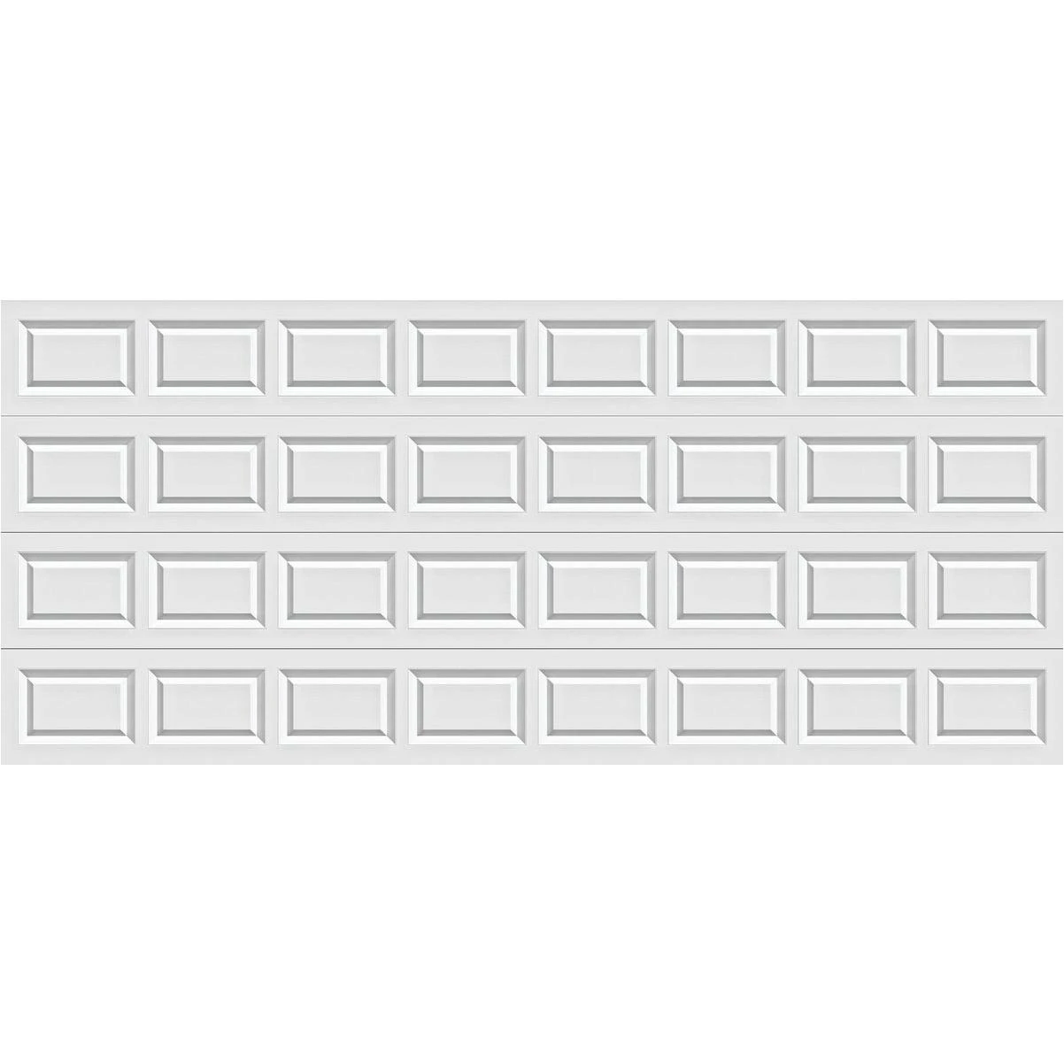 Holmes Bronze Series 16 Ft. W x 7 Ft. H White Steel Garage Door w/EZ-Set Torsion Spring