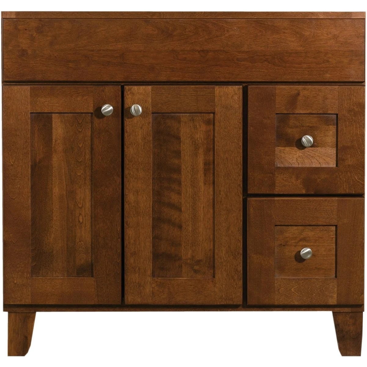 Bertch Osage Brindle 36 In. W x 34-1/2 In. H x 21 In. D Vanity Base, 2 Door/2 Drawer