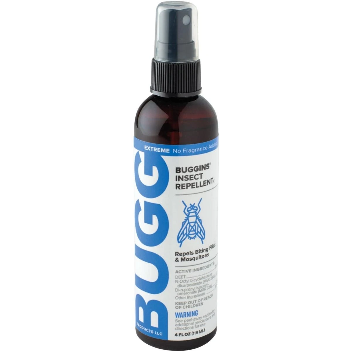 Buggins Extreme 4 Oz. Insect Repellent Pump Spray With 25% Deet And Fly Repellent