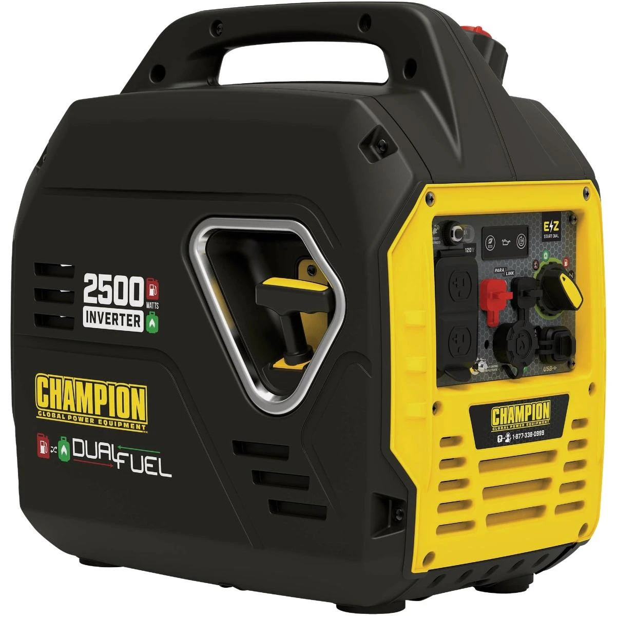 Champion 2500W Dual Fuel Recoil Ultra-Quiet Inverter Generator