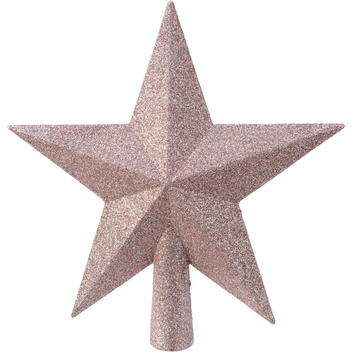Decoris Blush Pink 7.5 In. Shatterproof Star Christmas Tree Topper ...