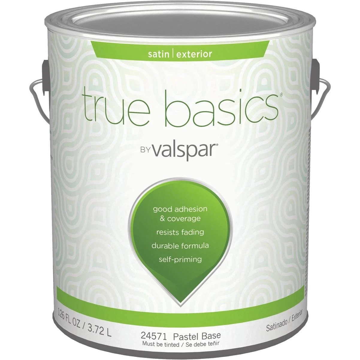 True Basics by Valspar Satin Exterior House Paint, 1 Gal., Pastel Base