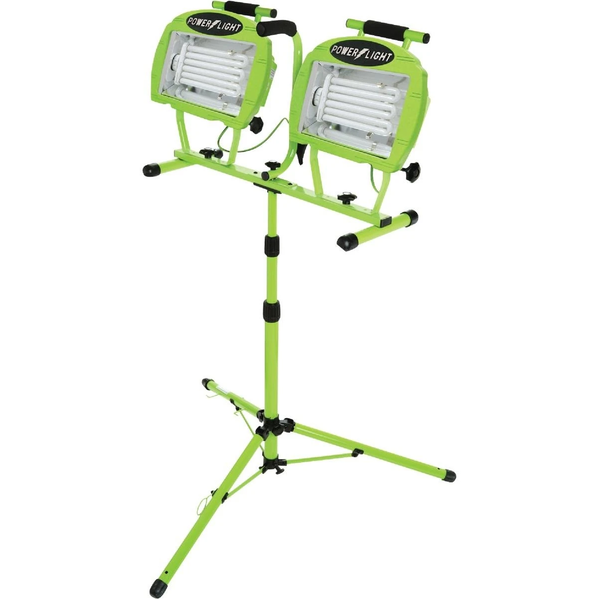 Designers Edge Power Light 9600 Lm. Fluorescent Twin Head Tripod Stand-Up Work Light