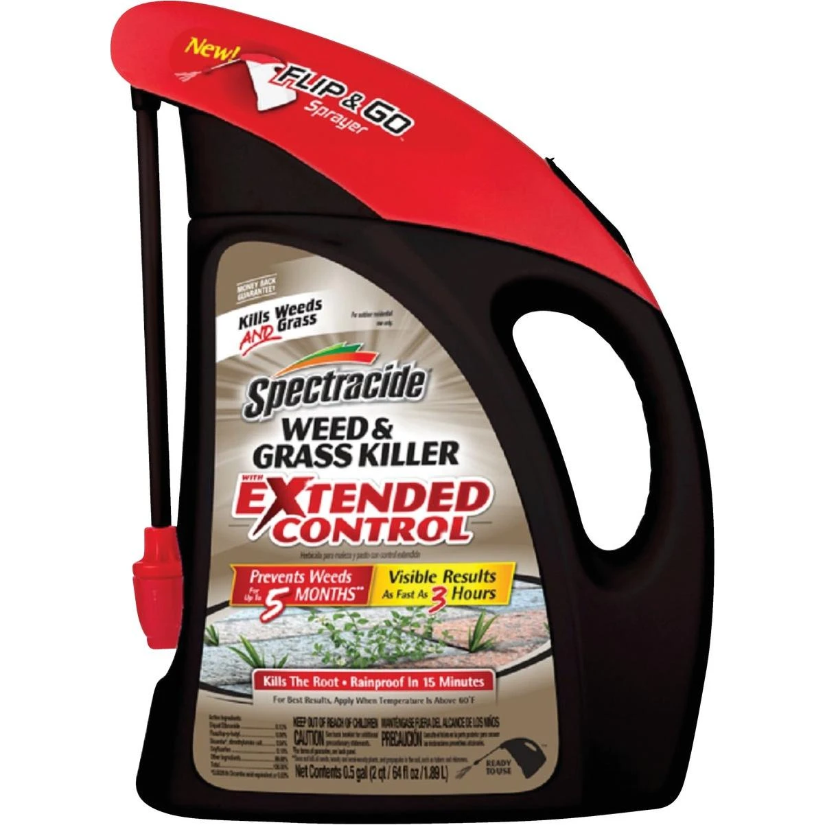 Spectracide 64 Oz. Flip N' Go Ready To Use Extended Control Battery Powered Sprayer Weed and Grass Killer