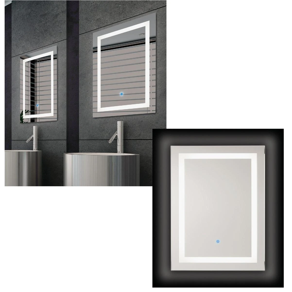 Renin Portofino 23-5/8 In. W. x 31-1/2 In. H. Polished Edge Backlit Wall Mirror