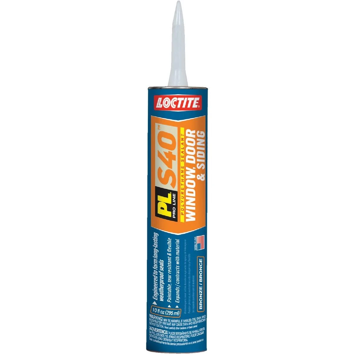 Loctite PL S40 10 Oz. Polyurethane Window, Door, & Siding Sealant, Bronze