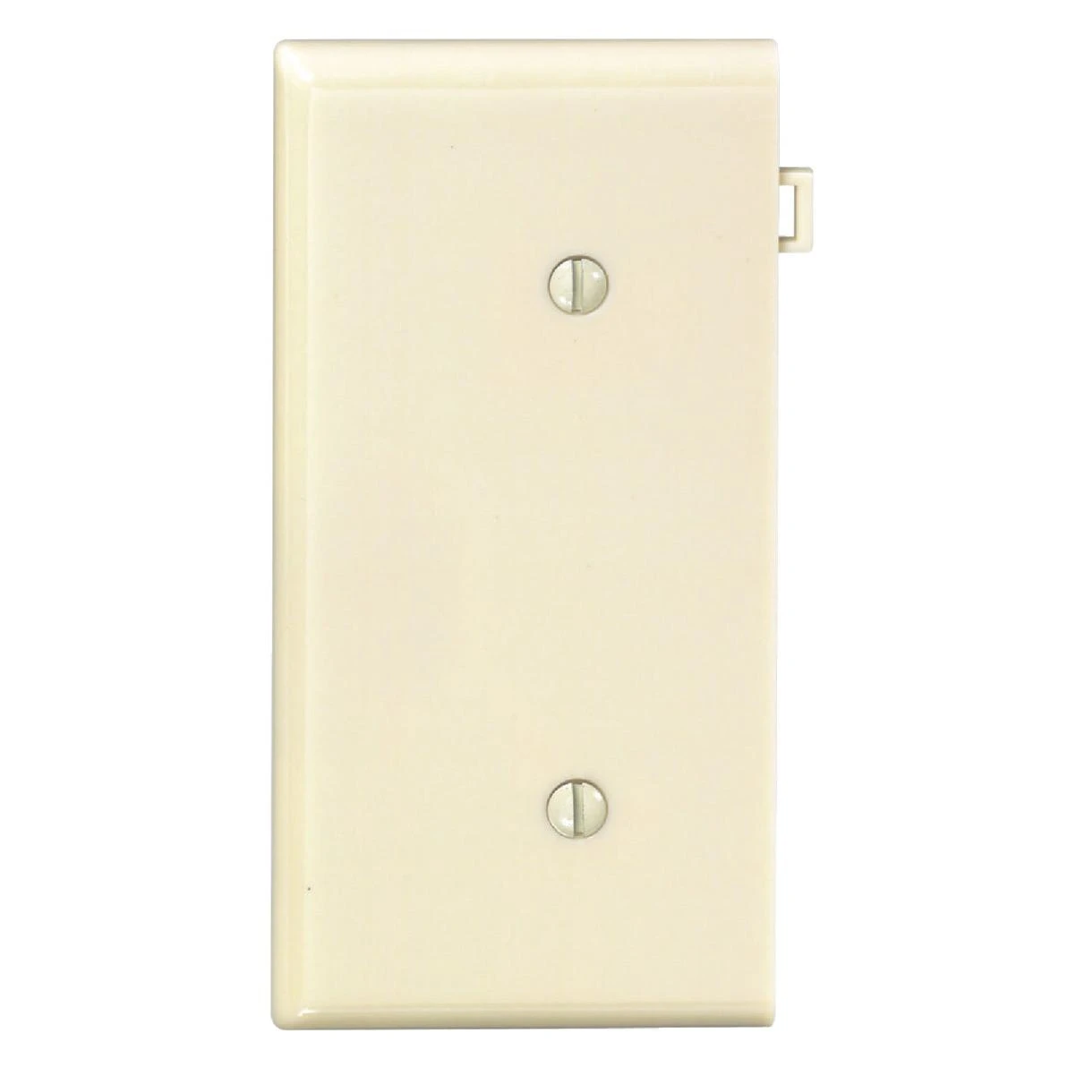 Leviton 1-Gang Standard End Nylon Blank Wall Plate, Ivory