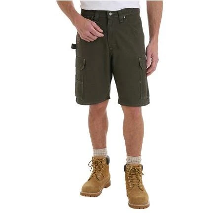 Wrangler Men s RIGGS Workwear Ripstop Ranger Cargo Shorts  Loden  31