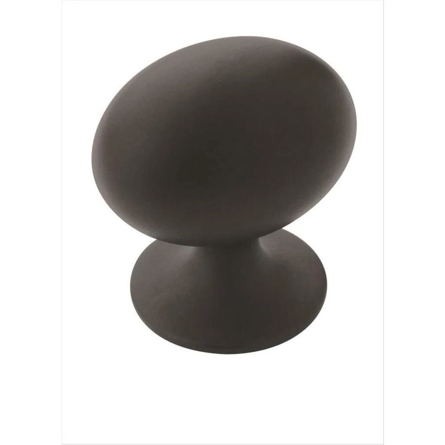 Amerock Allison Value Flat Black Oval Cabinet Knob