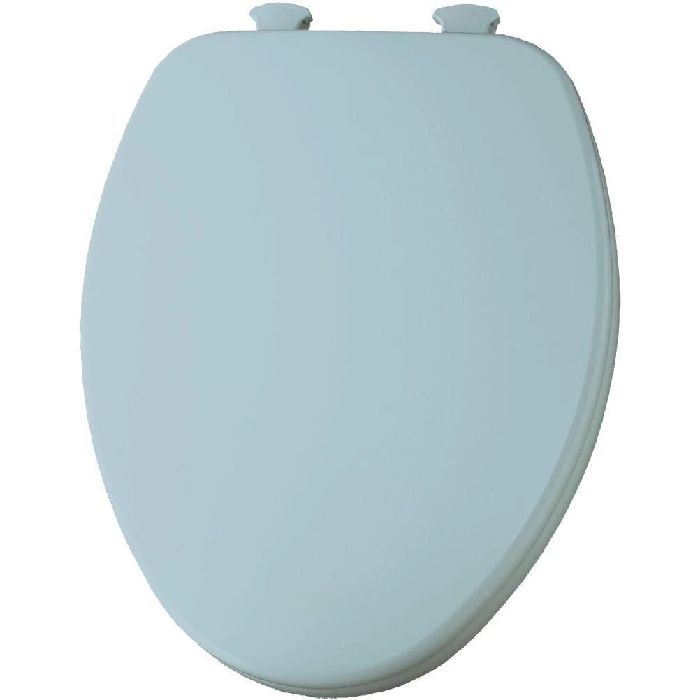 Lift-Off Elongated Closed Front Toilet Seat in Dresden Blue