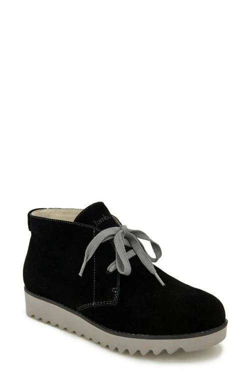 Jambu Gianna Water Resistant Lace-Up Bootie in Black/Steel at Nordstrom, Size 9