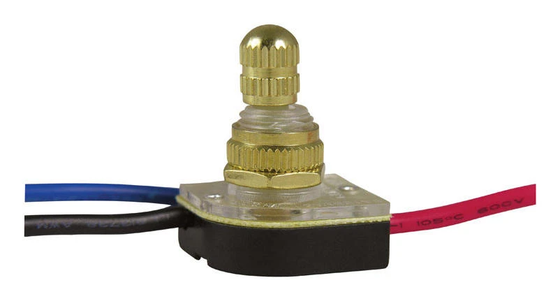 Gardner Bender 6 amps Rotary Switch Brass 1 pk