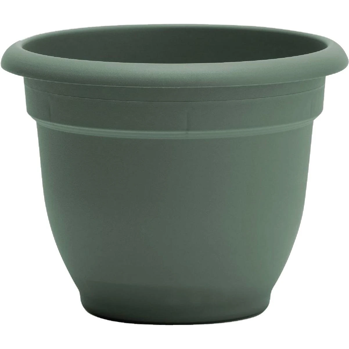 Bloem Living Green 8‑in Round Plastic Planter – Compact 7‑in Height