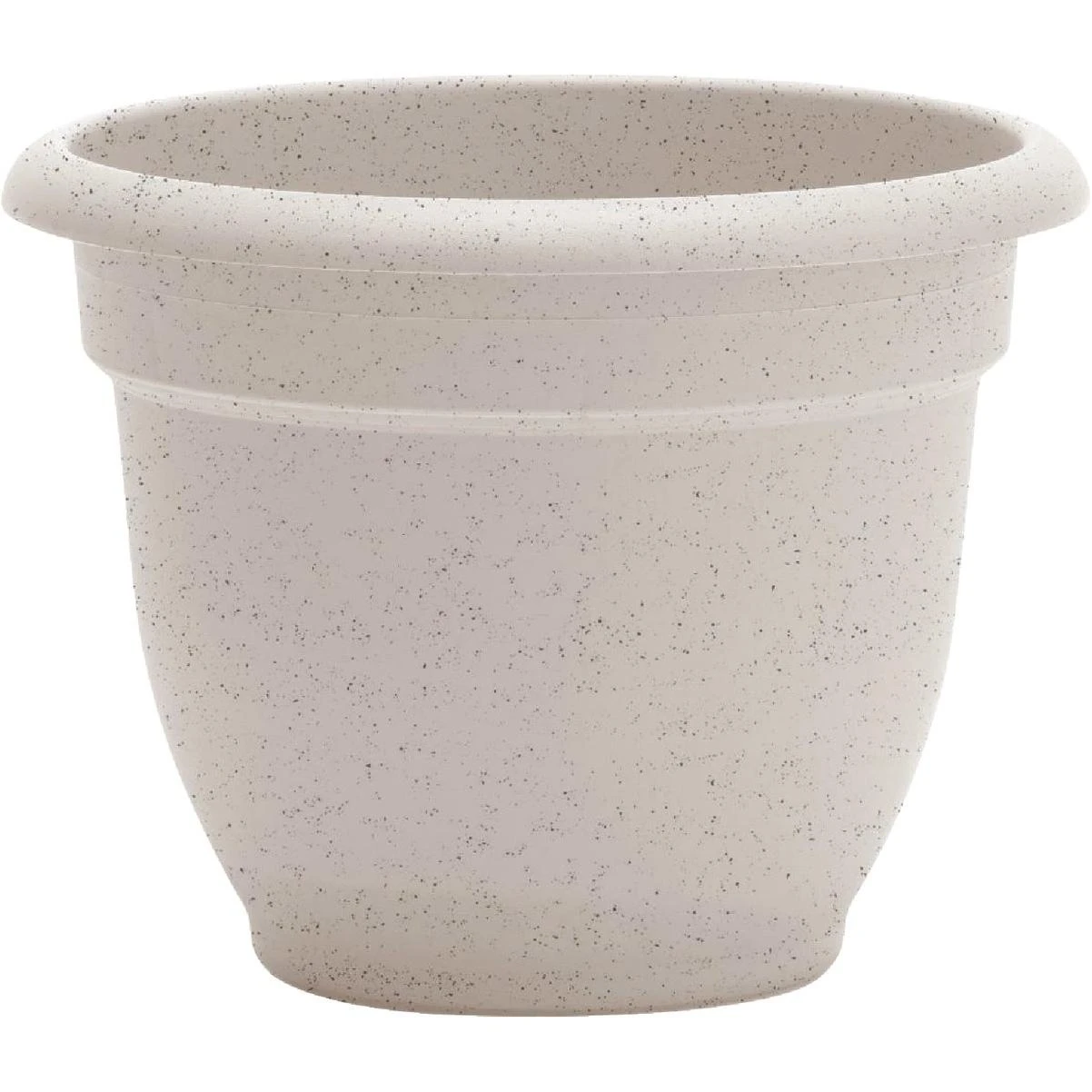 Pebble Stone Round Plastic Planter – 6.8" Height, 8¾" Diameter – Bloem AP0883