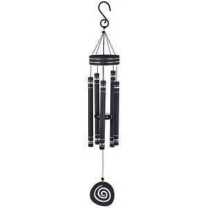 Sunset Vista Designs 93562 Galaxy Wind Chime, Aluminum, Black, 36 In Height