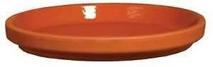 Border Concepts German Inner Glazed Saucer – 5‑Inch Red Clay