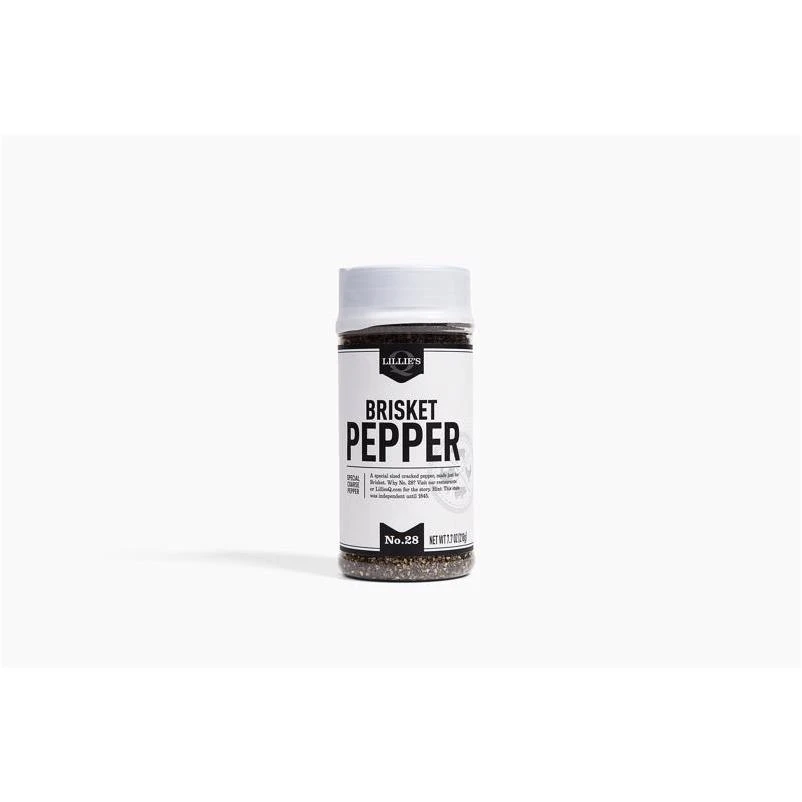Lillie's Q Black Pepper Rub – Premium Indian Pepper for Texas Brisket, 3.6 oz
