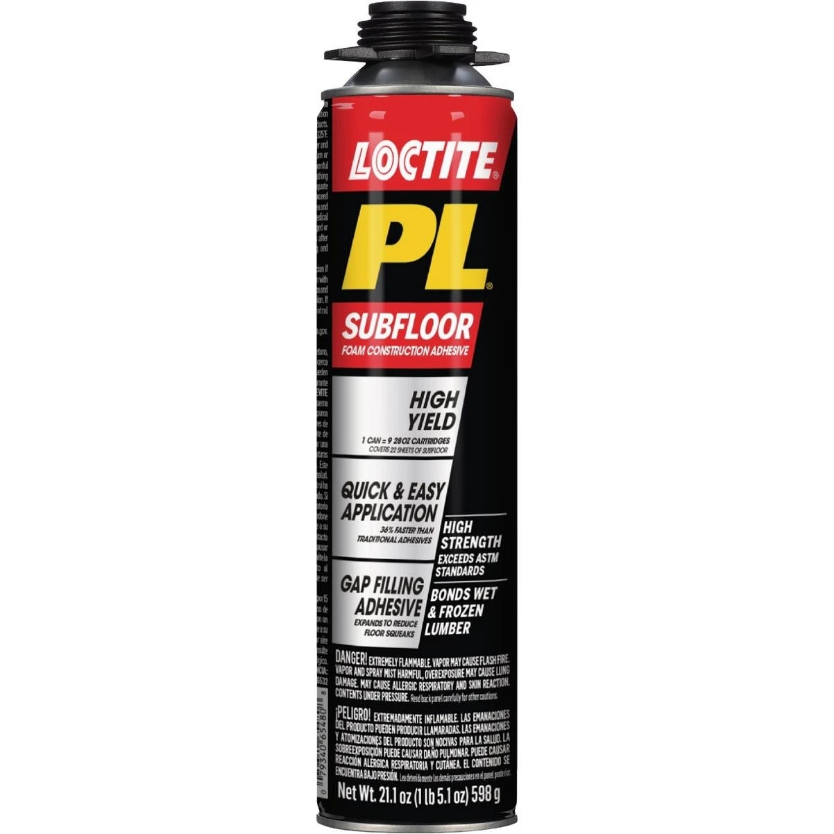 Loctite PL Subfloor Foam Construction Adhesive – Dark Gray, 21 oz