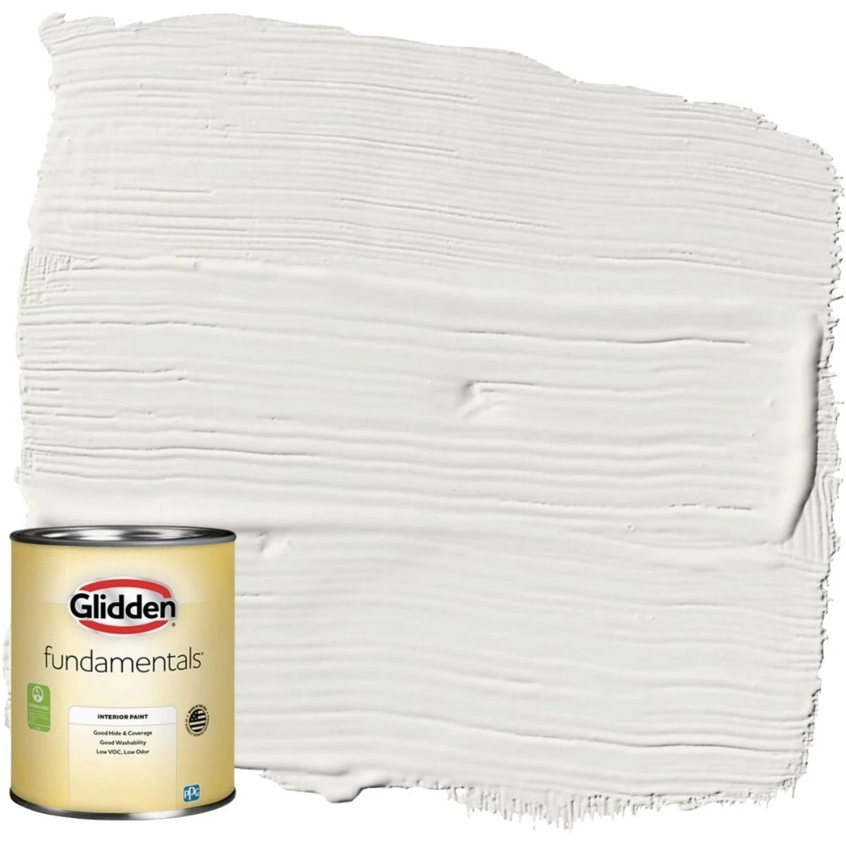 Flat Interior Paint, White, 1 Quart - Low Voc, Washable